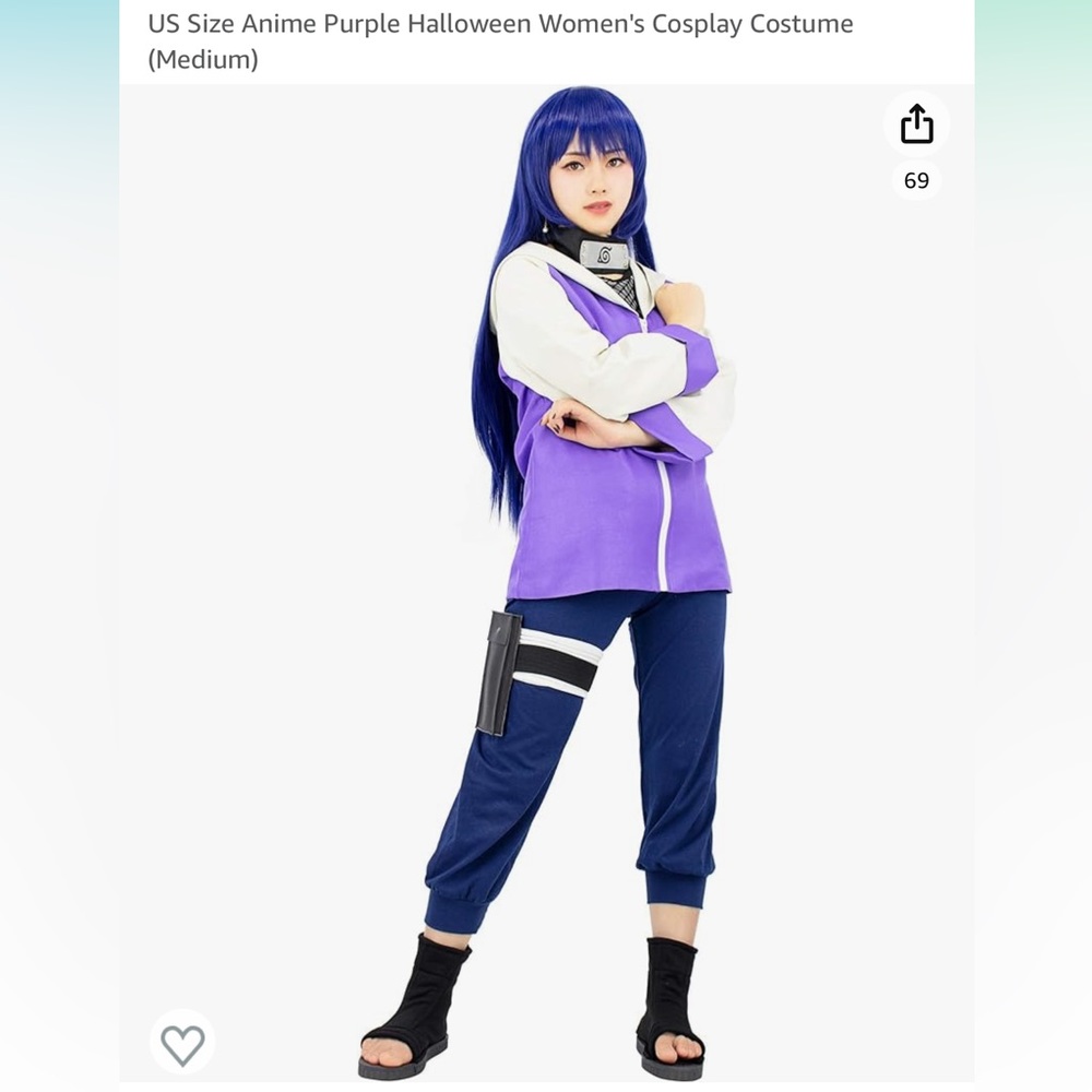 Hinata Cosplay Costume 💜 Naruto